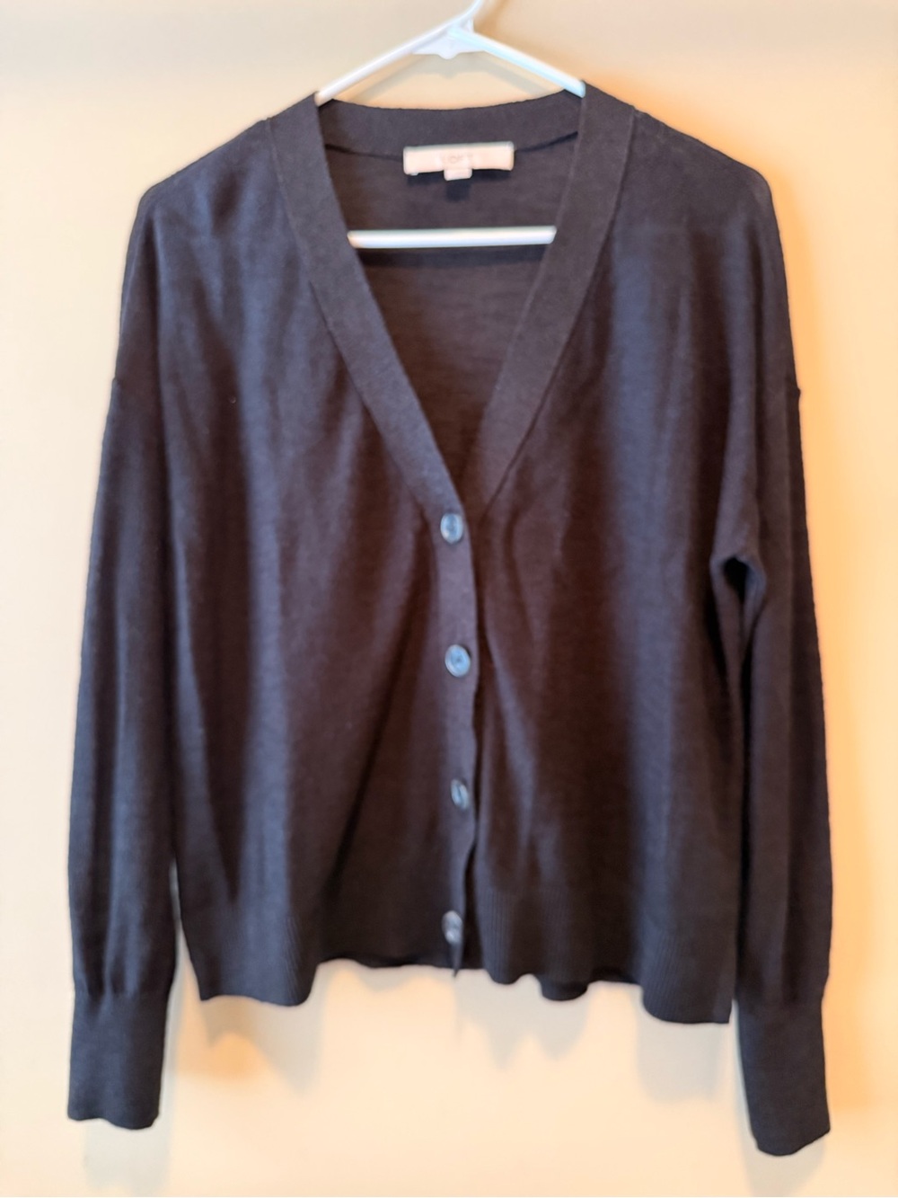 LOFT Modern V-Neck Cardigan Sweater